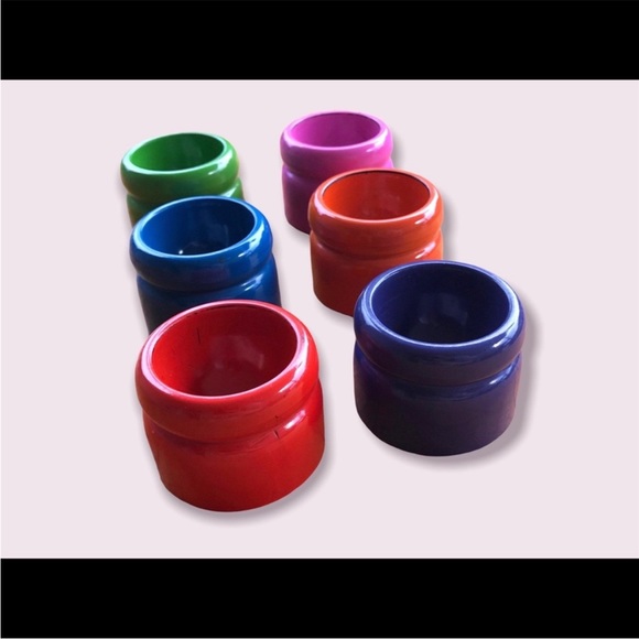 Retro Egg Cups Mid Century Modern Dinnerware Set - Picture 7 of 11